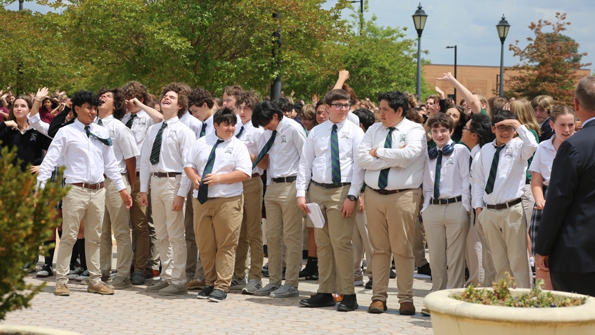 Graduating 8th graders celebrate at cathedral
