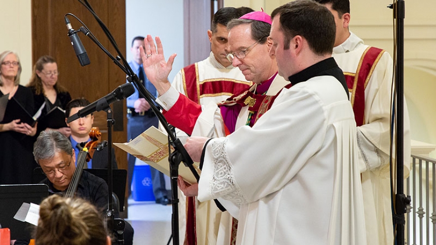 Bishop Burbidge blesses Fisk Opus 147 organ