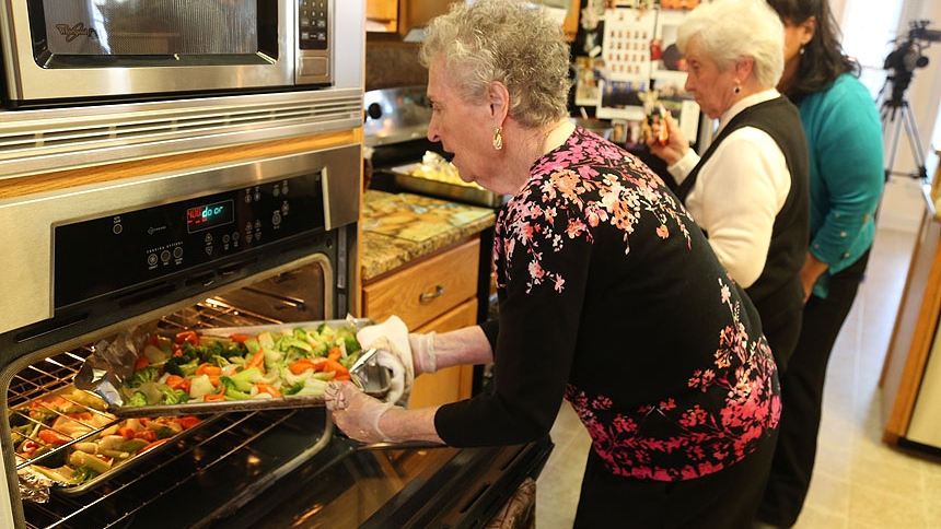 Care taker, meal maker: Rose Mary Semenza is affectionately known as "mother to the priests"