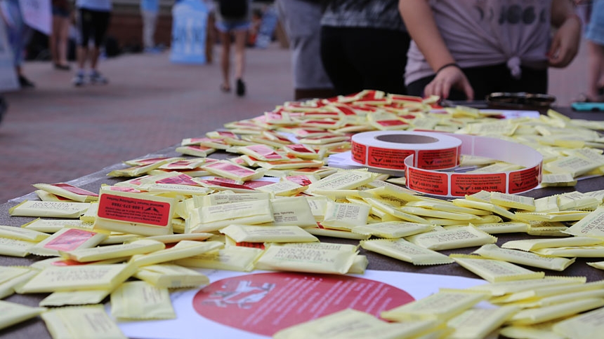The nationwide project aims to raise awareness and combat human trafficking by delivering soap bars with stickers labeled with the National Human Trafficking Hotline number to local hotels.