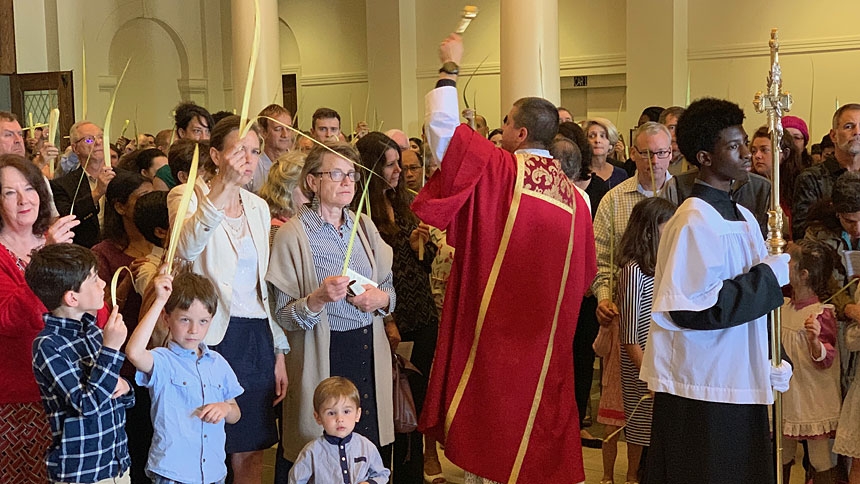 2019 Palm Sunday Mass at Holy Name of Jesus Cathedral