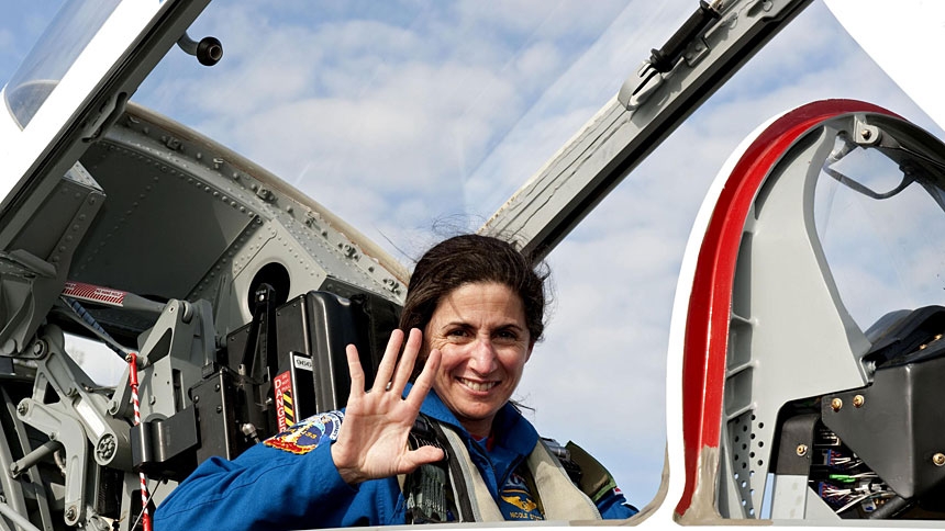 In her NASA career, astronaut Nicole Stott, 56, had two opportunities to experience a small corner of the cosmos during a pair of space missions -- in 2009 when she spent three months aboard the International Space Station and in 2011 on a 13-day space shuttle mission. Stott, now retired, is pictured in a Feb. 20, 2011, photo. (CNS photo/Kim Shiflett, courtesy NASA)