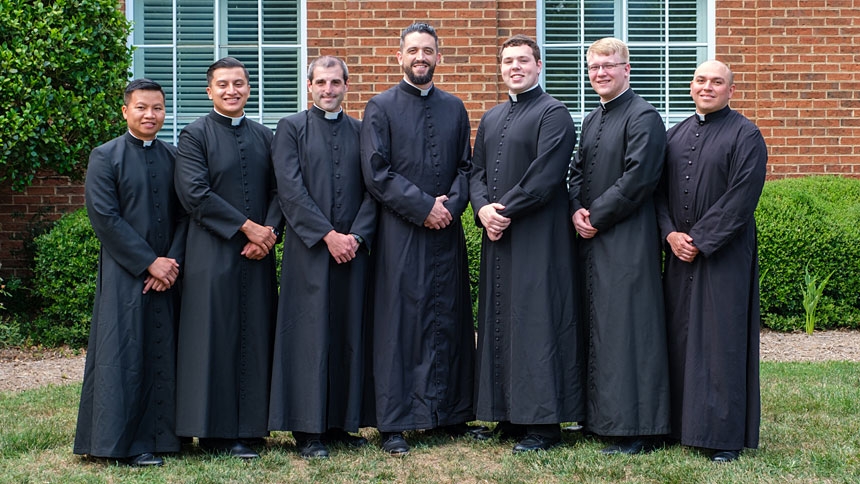 Seven seminarians declare intention to pursue holy orders