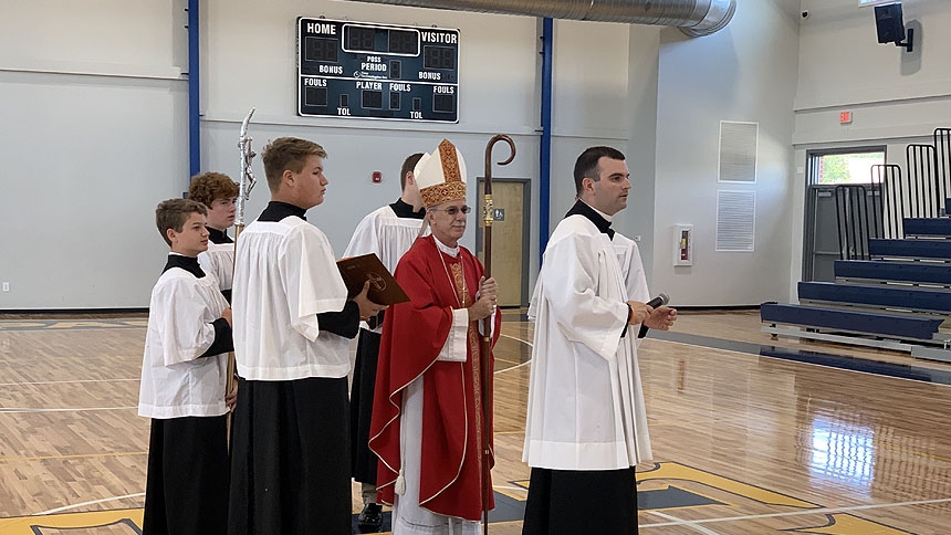Enrollment, spirits, up at diocesan high school