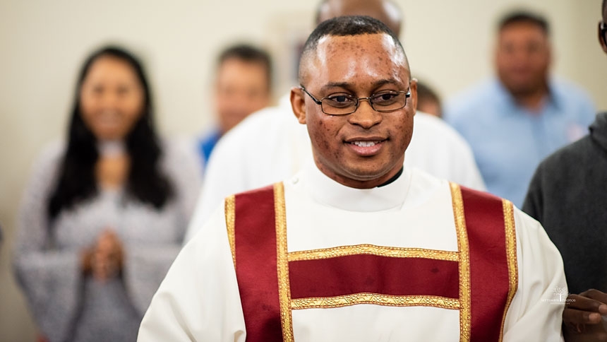 Brother Emmanuel Mandona Bolangi ordained to the transitional diaconate Oct. 10, 2019