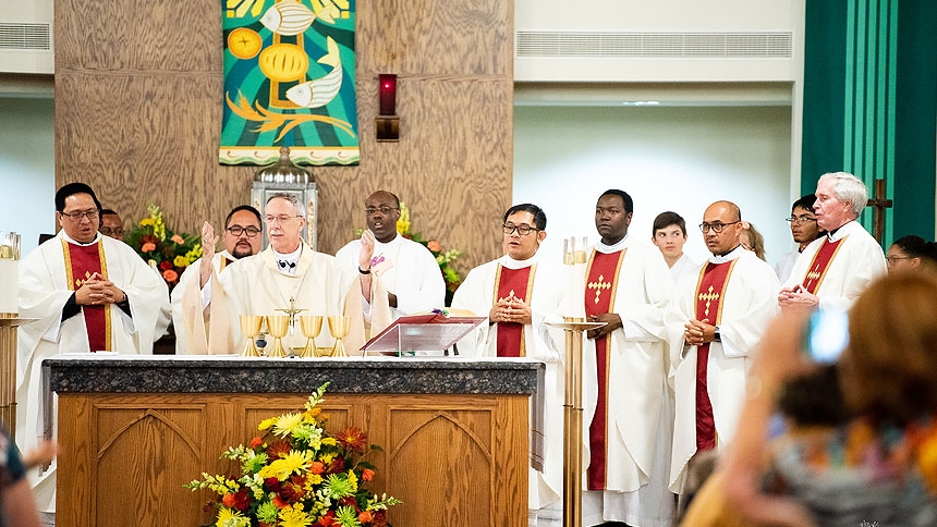 Brother Emmanuel Mandona Bolangi ordained to the transitional diaconate Oct. 10, 2019