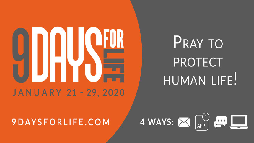 9 Days for Life: Pray to protect human life Jan. 21-29