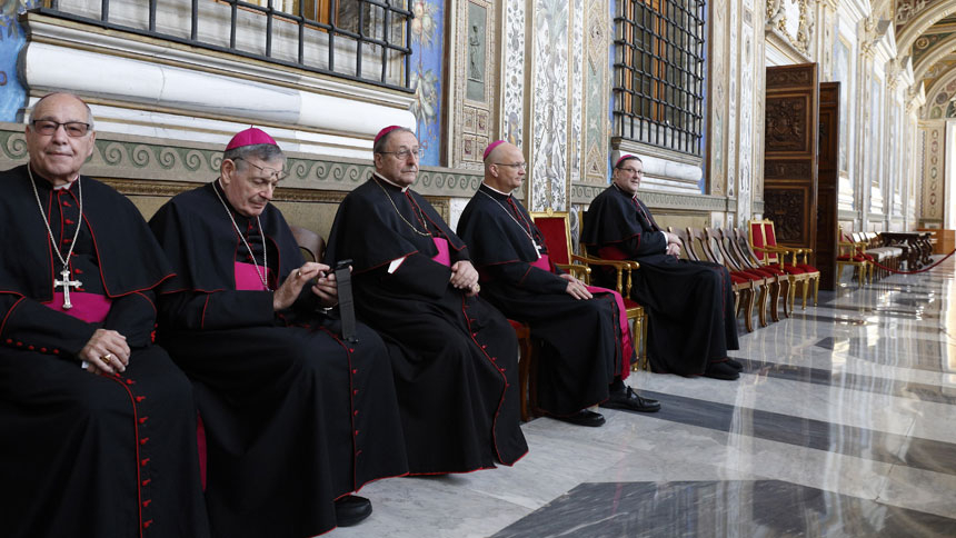 Bishop, monsignor make historic visit to Vatican