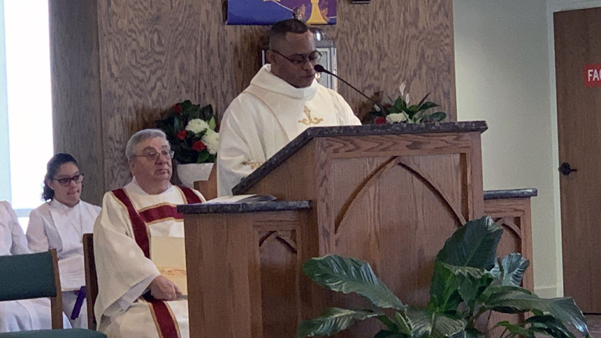 Bishop Zarama ordains C.I.C.M. priest