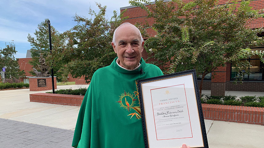 Monsignor Donald Staib: Pope Francis bestows honor upon retired priest
