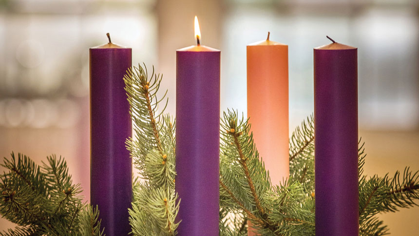 First Week of Advent wreath