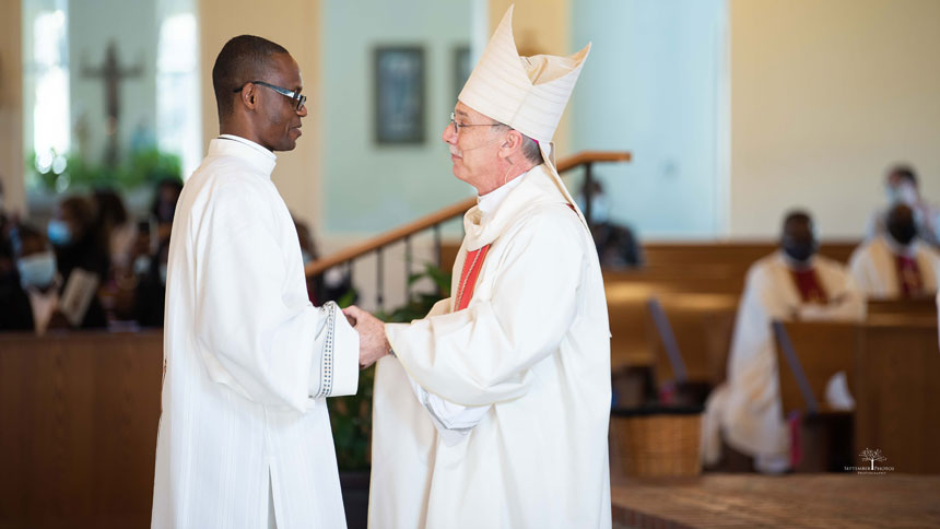 Bishop ordains CICM brother