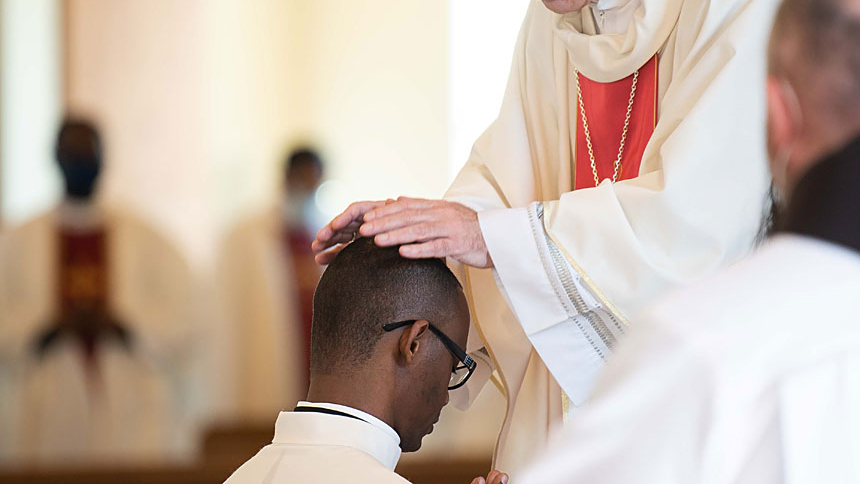 Bishop ordains CICM brother