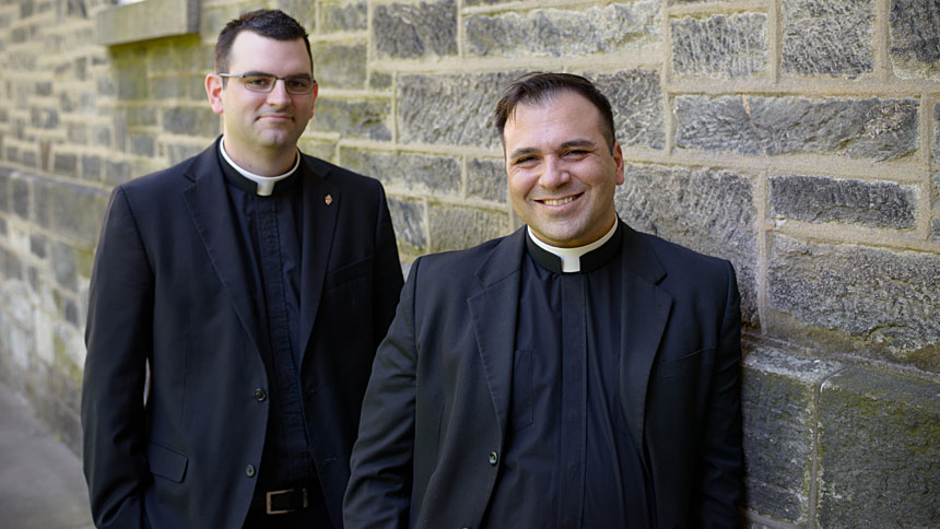 'By their ministry and life'; Father James Magee and Father Edisson Urrego are Raleigh's newest priests