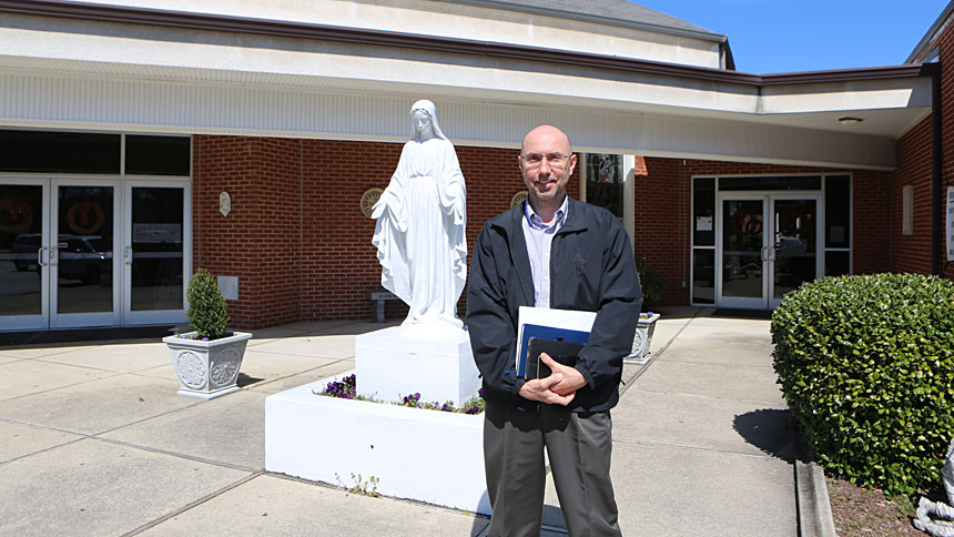 Father Roch Drozdzik, pastor of St. Mary Church and School in Goldsboro