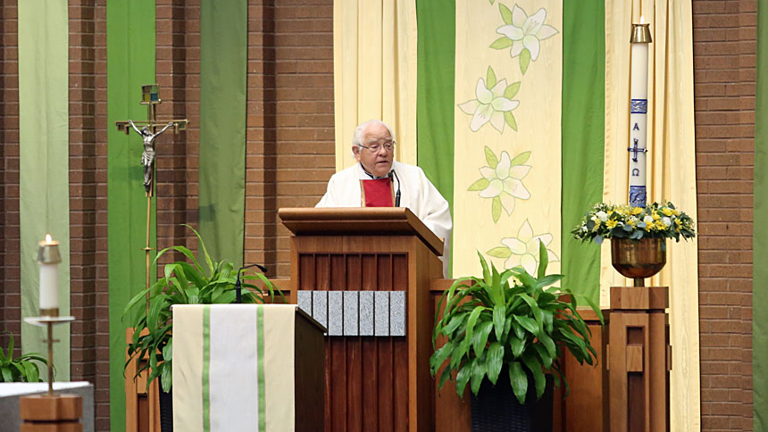 Mass honors 60 years for Monsignor Jerry Lewis