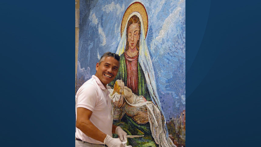 Mosaics are new art for St. Ann Church