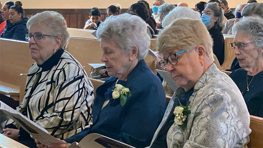 Two honored at jubilee Mass 2022