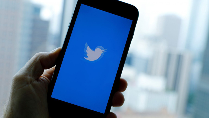 The Twitter App loads on an iPhone in this photograph. (CNS photo/Mike Blake, Reuters)