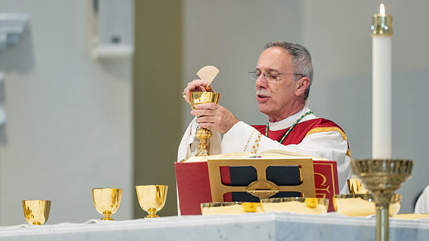 Bishop Luis Rafael Zarama at Mass - Eucharist