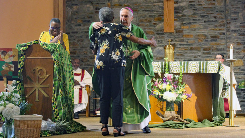 Diocesan Gospel choir director honored for years of service as she retires