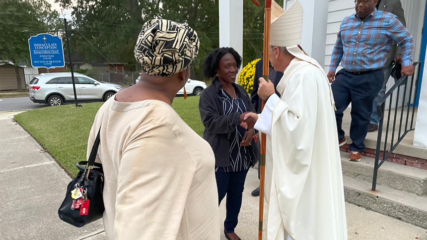 Immaculate Conception, Rocky Mount, celebrates 80th anniversary with Bishop Zarama