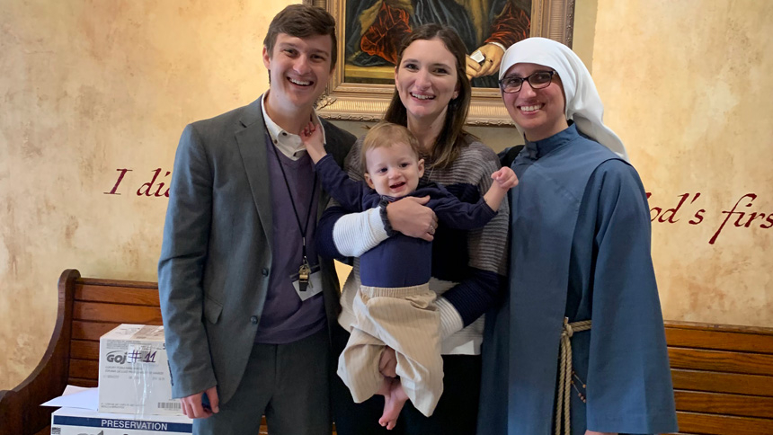 Religious sister returns to her alma mater