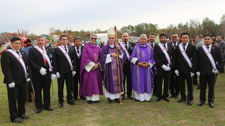 New land blessed; St. Andrew in Red Springs to build new church