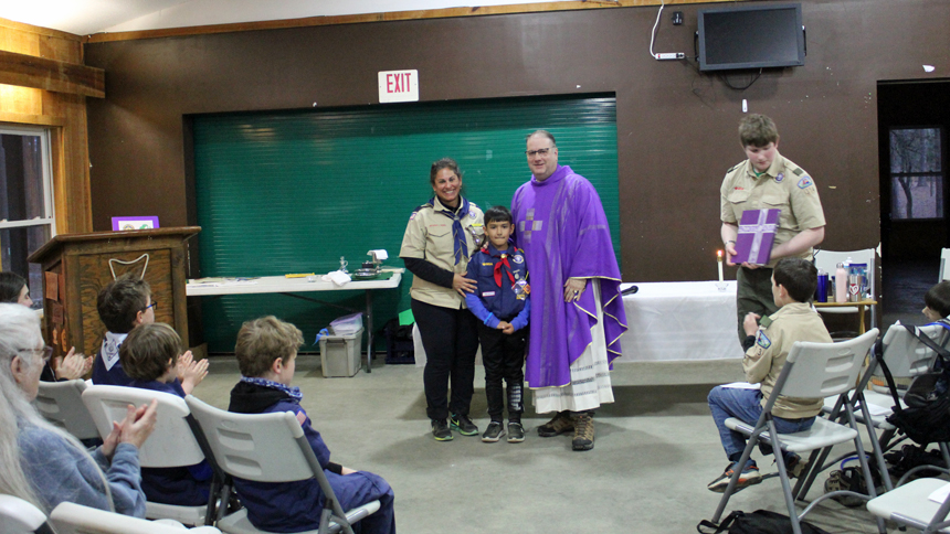 Catholic Scouts gather for camporee
