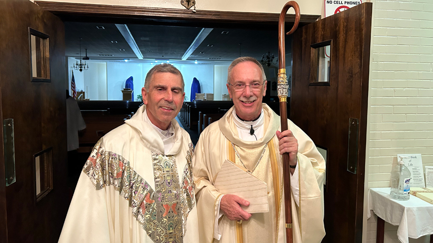 Bishop celebrates Holy Thursday Mass at Immaculate Conception, Clinton