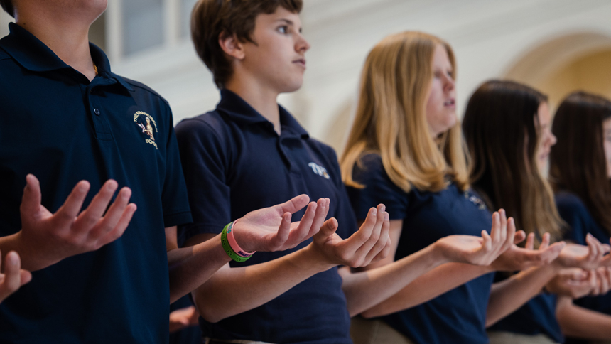 8th graders 'gather as one'