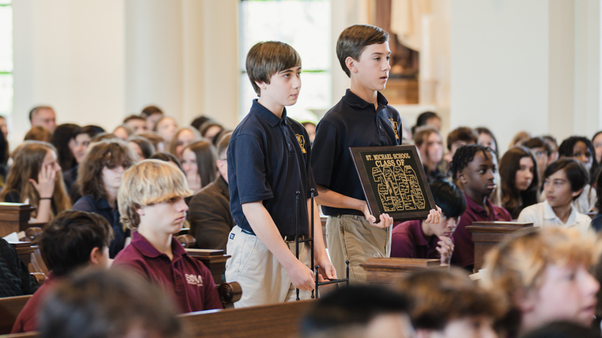 8th graders 'gather as one'
