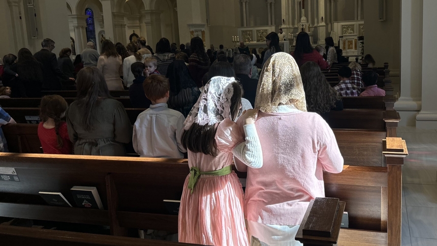 Bishop celebrates annual Mass with homeschool community