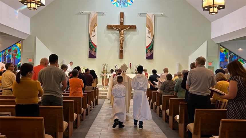 Community honors its patroness