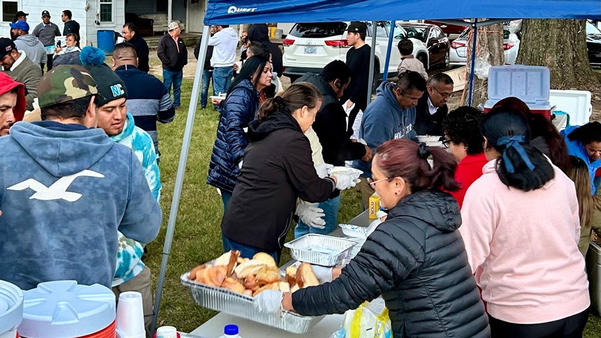 Bishop and cathedral team host Mass for farmworkers