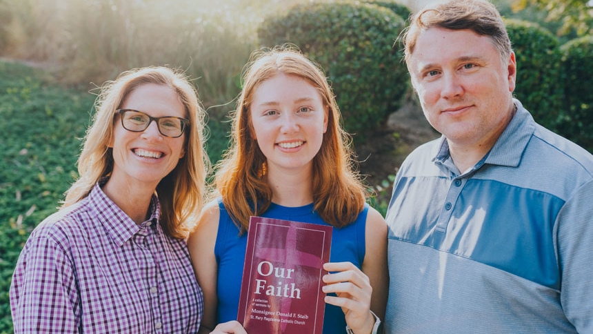 ‘To hear that again’ Student compiles, edits book of priest’s homilies