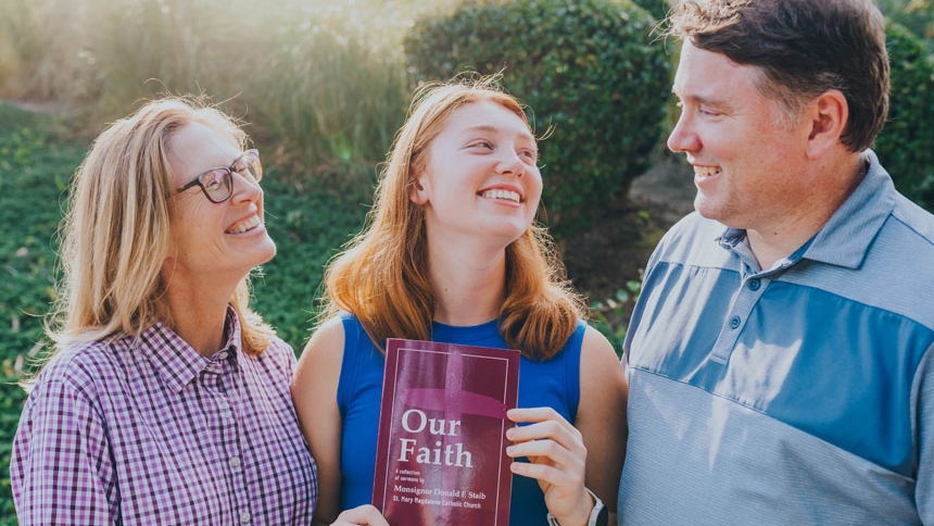 ‘To hear that again’ Student compiles, edits book of priest’s homilies