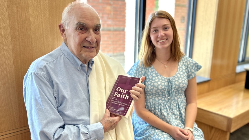 ‘To hear that again’ Student compiles, edits book of priest’s homilies