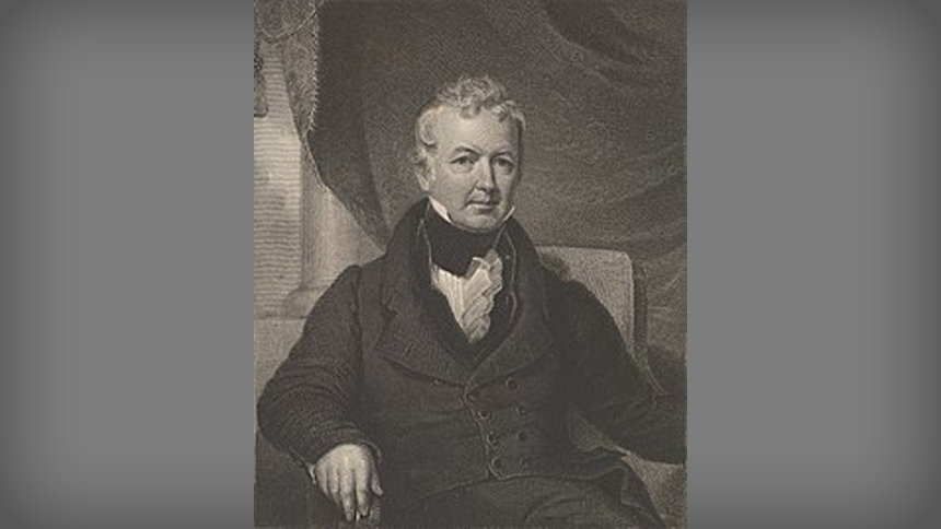 William Gaston, by artist Asher Brown Durand. National Portrait Gallery of Distinguished Americans, 1835. The Met Museum.