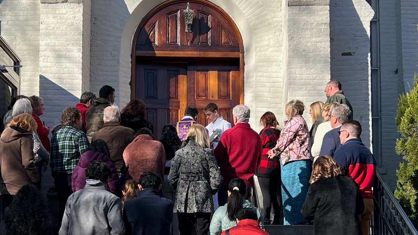 Historic doors of St. Ann Church restored