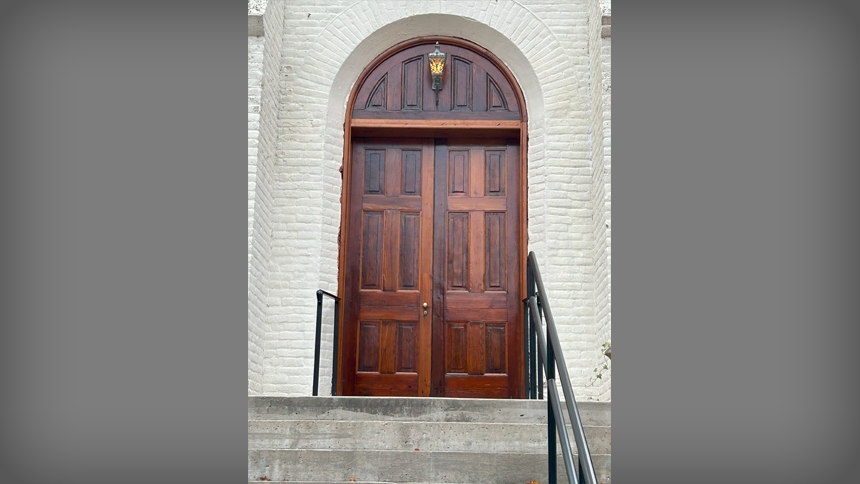 Historic doors of St. Ann Church restored