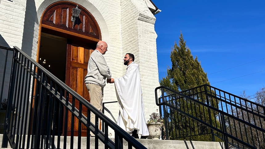 Historic doors of St. Ann Church restored