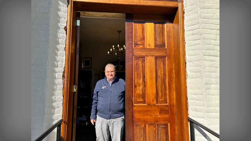 Historic doors of St. Ann Church restored