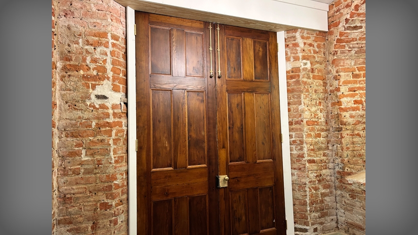 Historic doors of St. Ann Church restored