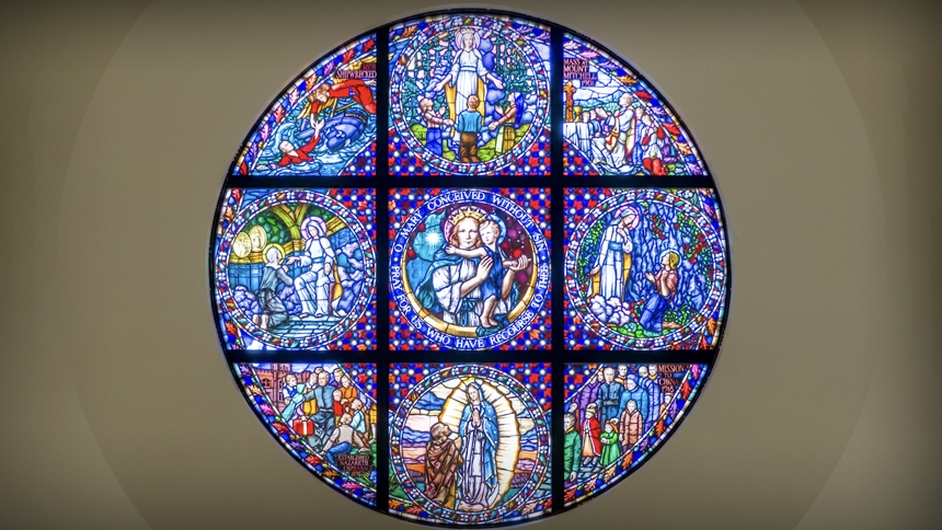 The Rose Window, Holy Name of Jesus Cathedral, Raleigh, NC