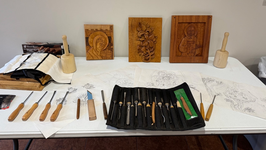 Wood carver and iconographer gives lessons in icons at St. Peter Church