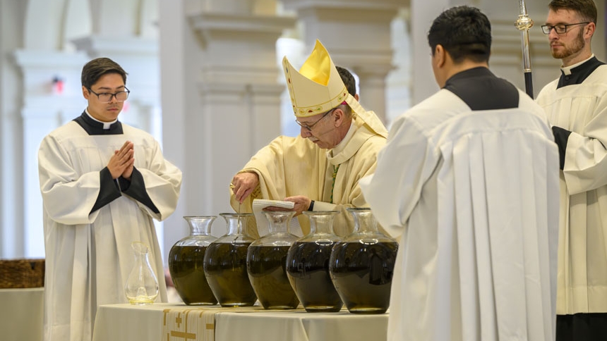 ‘A beautiful occasion’ Diocese celebrates Chrism Mass and incardination of Father Pius
