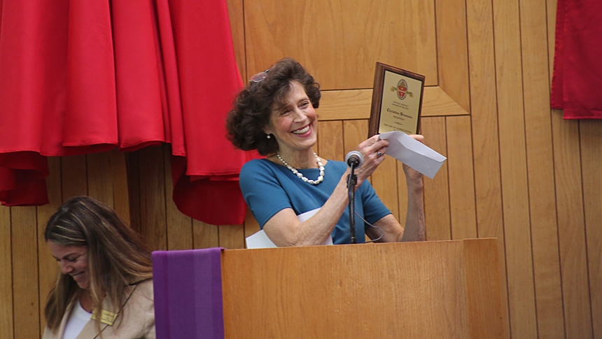 Lewis Award and OLL School honor Christine Brennan