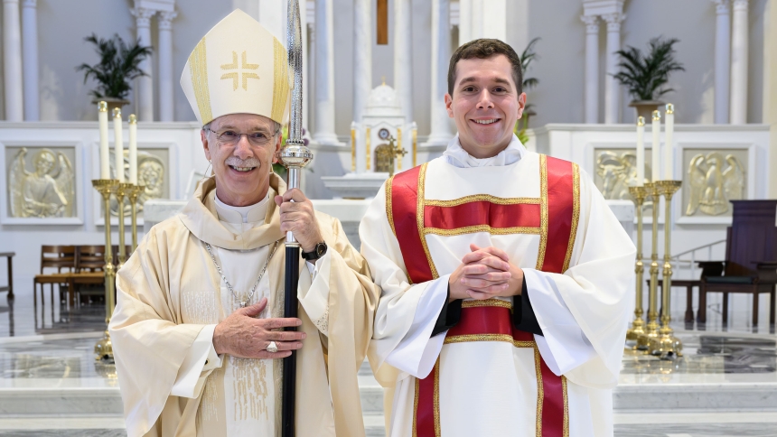 Drew Navarro is ordained to transitional diaconate