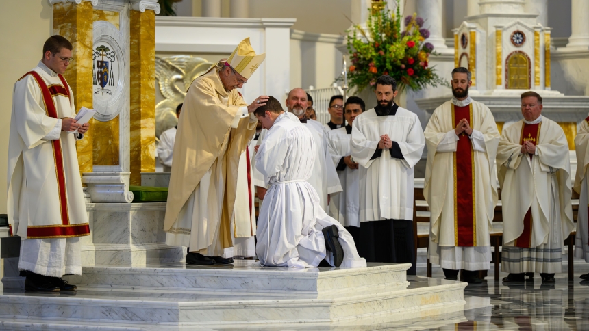 Drew Navarro is ordained to transitional diaconate